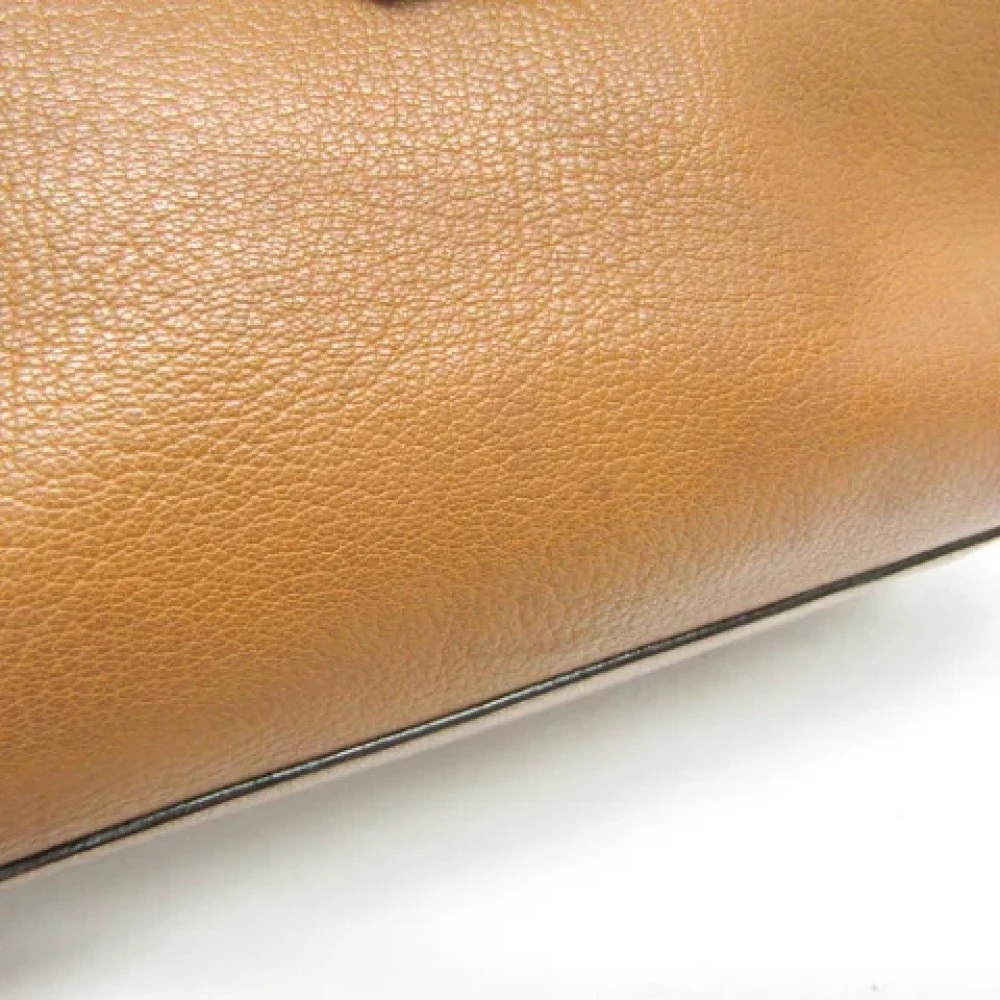Prada Vintage Pre-owned Leather prada-bags Brown Dames