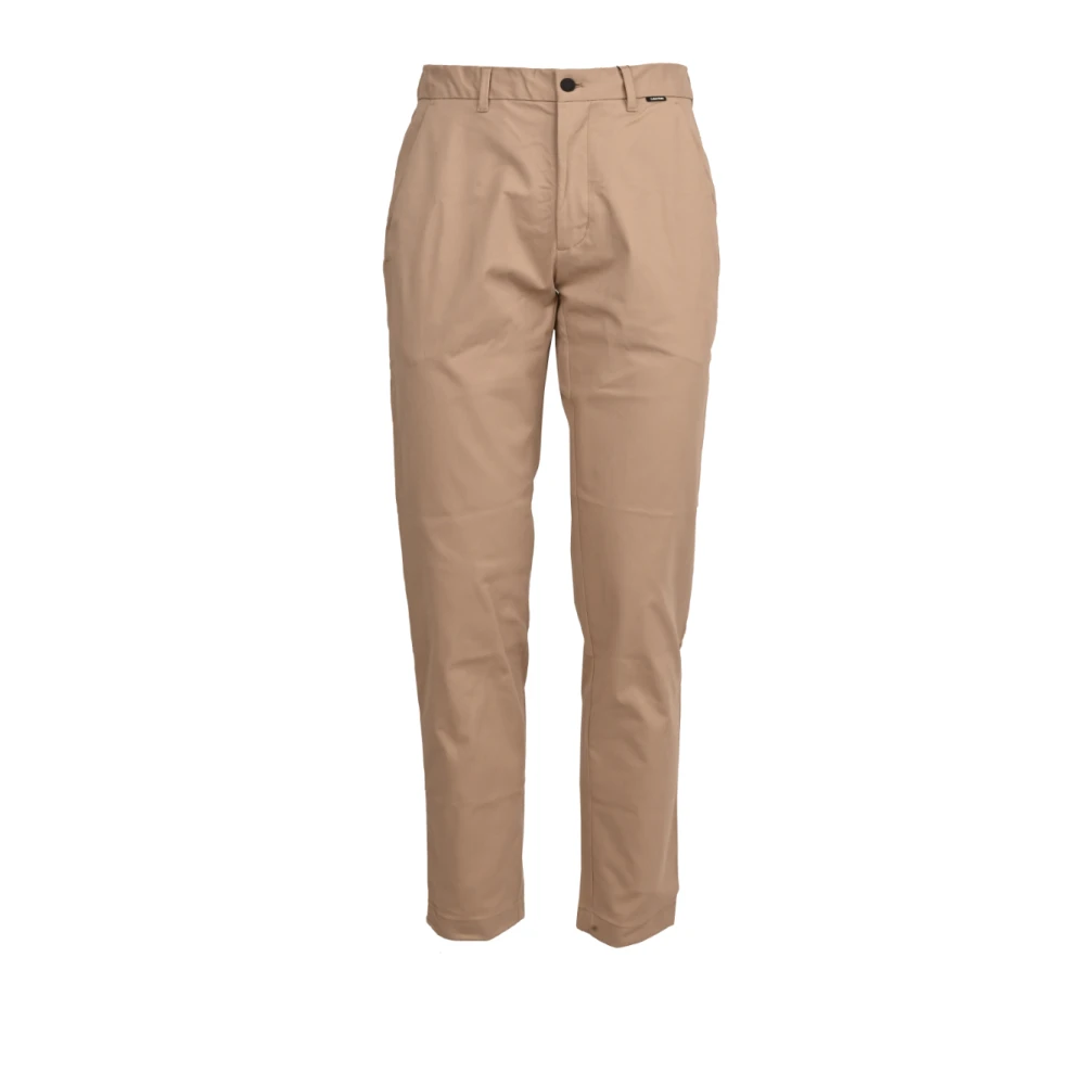 Calvin Klein Katoenen Broek met Logotaille Beige Heren