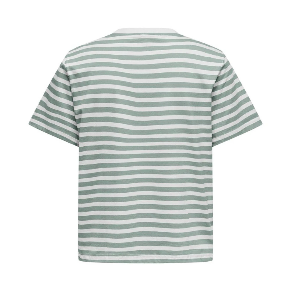 Only Gestreept T-shirt voor Junioren Green Dames
