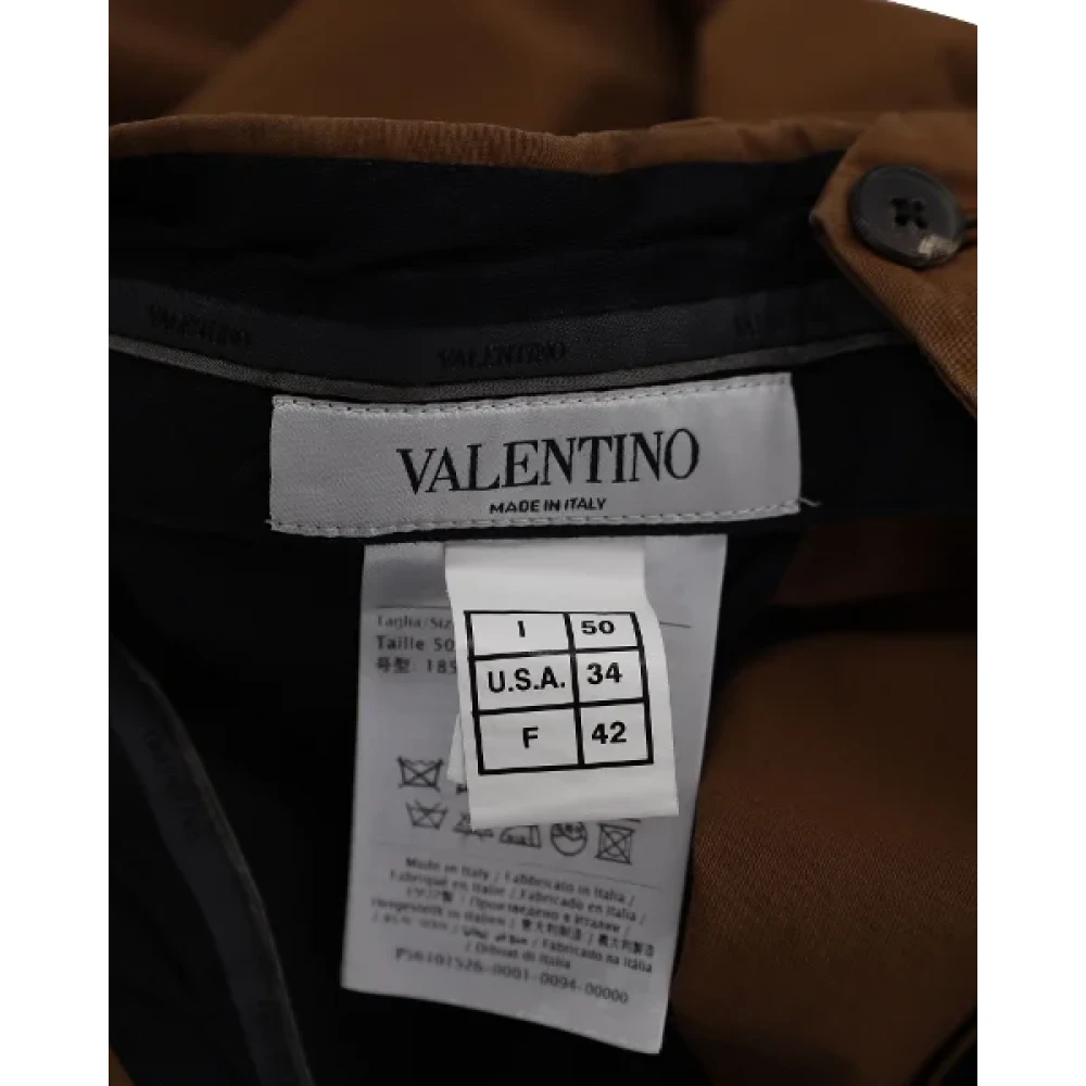 Valentino Vintage Pre-owned Cotton bottoms Brown Dames