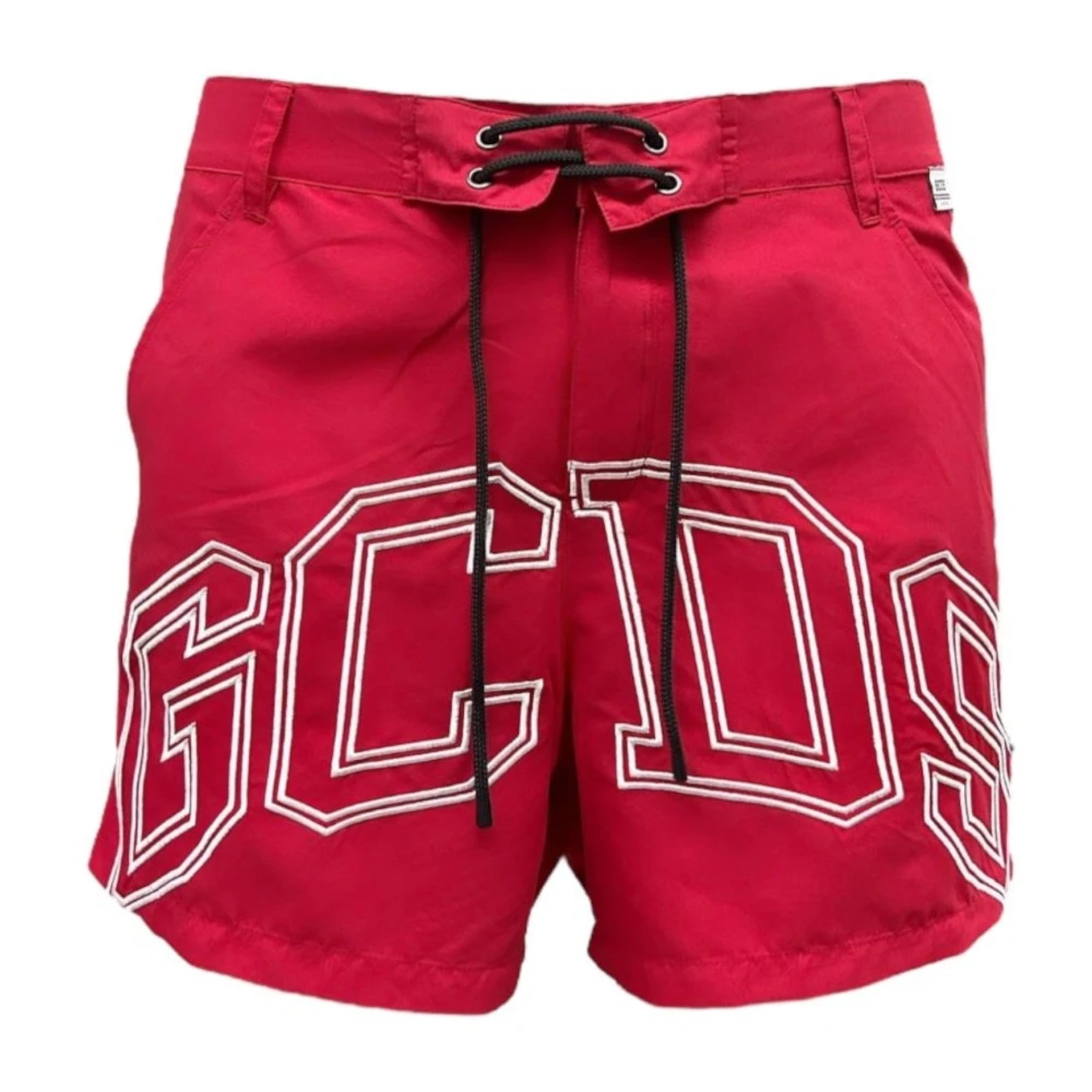 Gcds Men's Red Beachwear Swimsuit - Beachwear - S - Swimwear