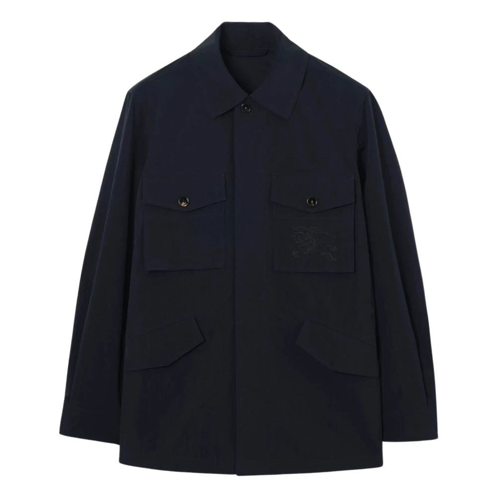 Burberry Men's Blue Light Jackets, M, Bradmore Jacket
