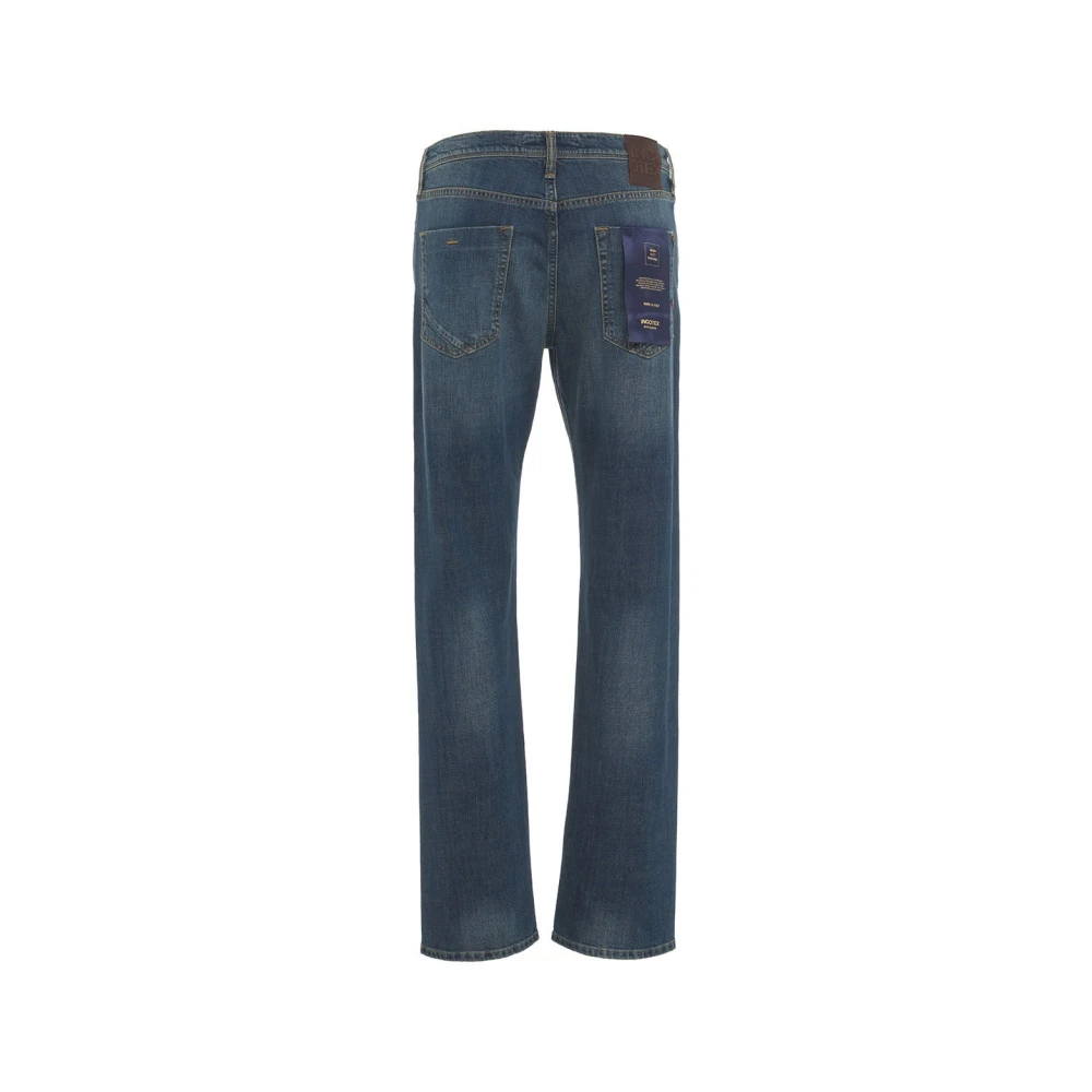 Incotex Blauwe Regular Fit Jeans Aw24 Blue Heren