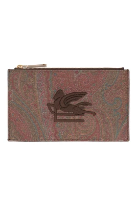Logo Print Flat Pouch