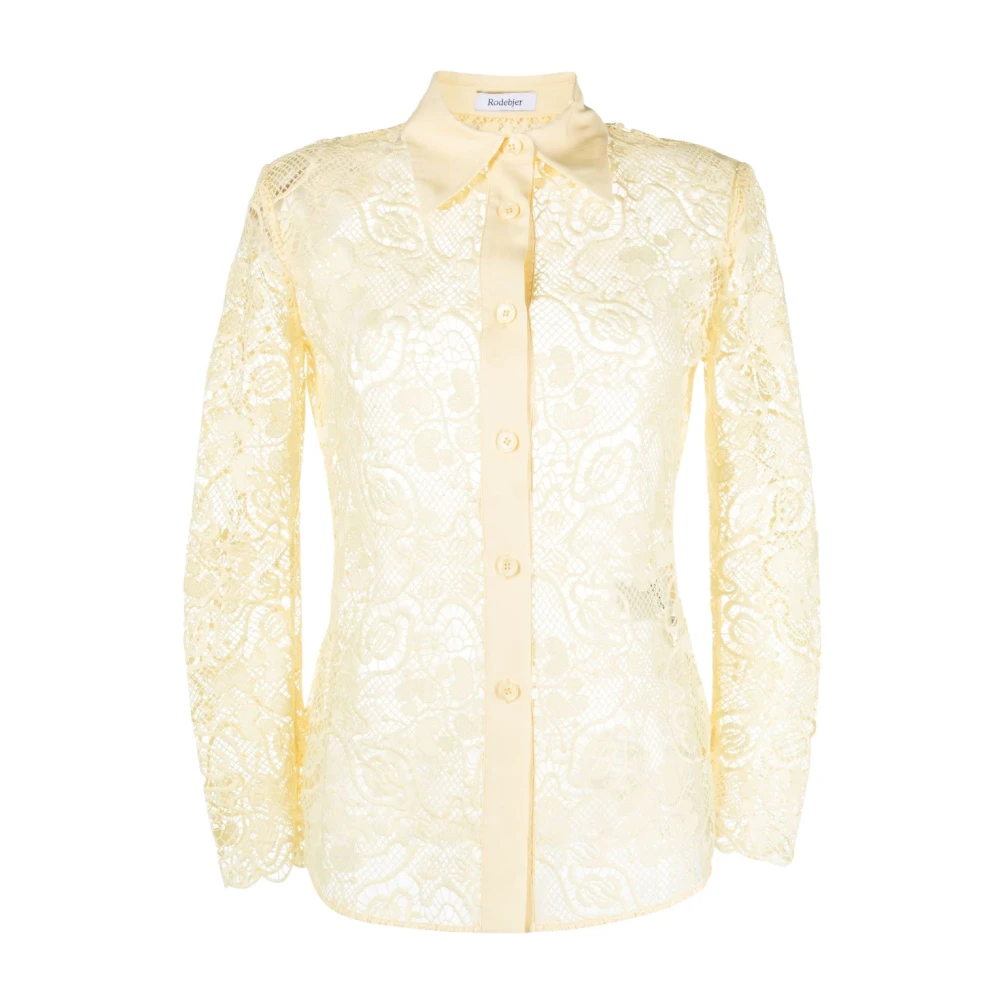 Rodebjer 1021 Butter Milk Carmen Blouse Beige Dames