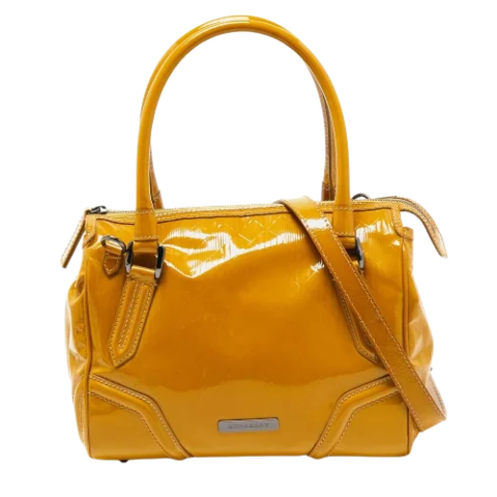 Burberry Vintage Pre-owned Leather totes Yellow Dames