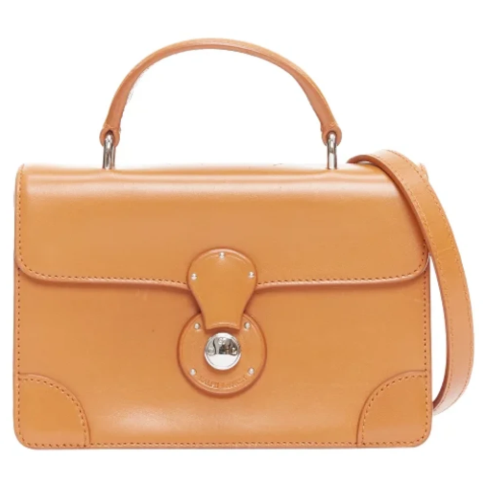 Ralph Lauren Pre-owned Leather crossbody-bags Brown Dames