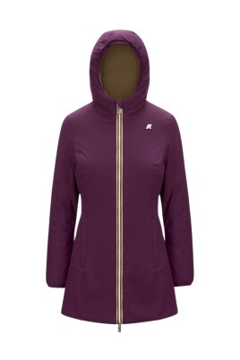 stilren-regnjacka-i-violett-och-morkbrun