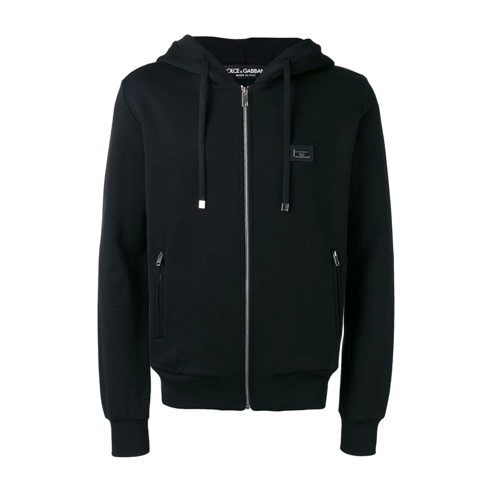 Dolce & Gabbana Stijlvolle hoodie met G9If0Tg7Jyxn0000 Black Heren