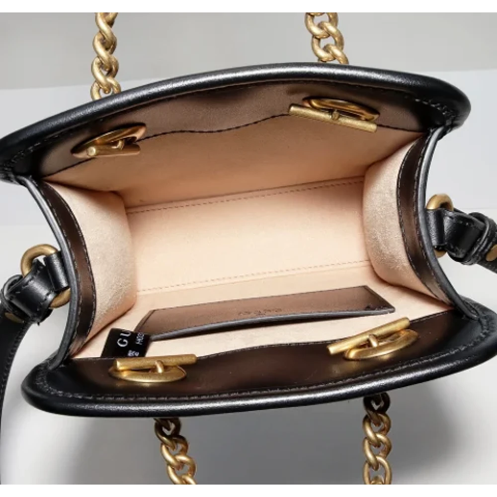 Gucci Vintage Pre-owned Leather gucci-bags Black Dames