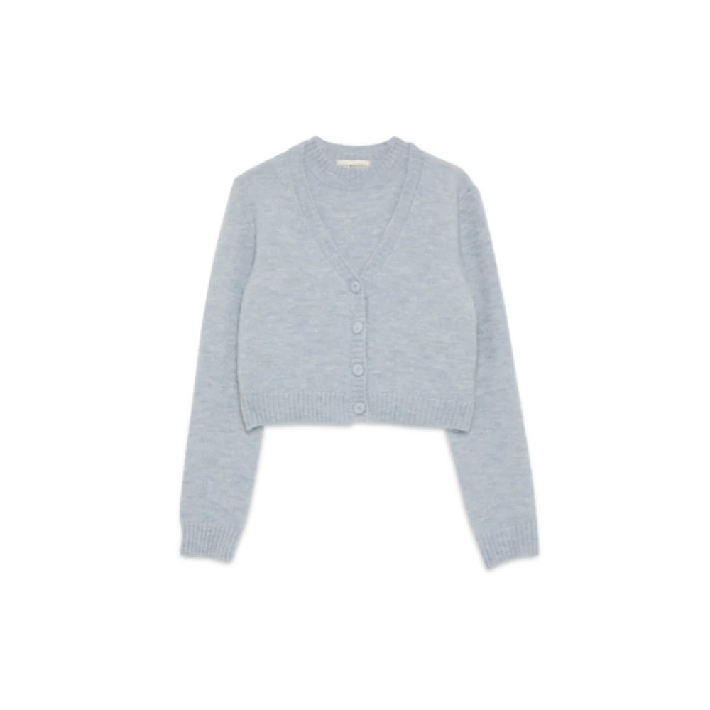 Roy Roger's Lana Twin Set Sweaters Blue Dames
