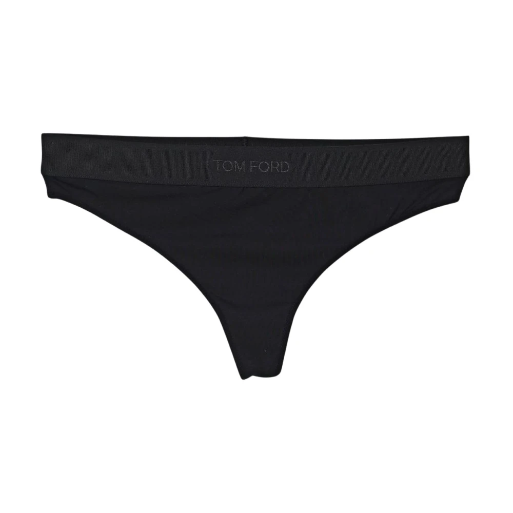 Tom Ford Women's Black Underpants, M, Modal Signature Thong