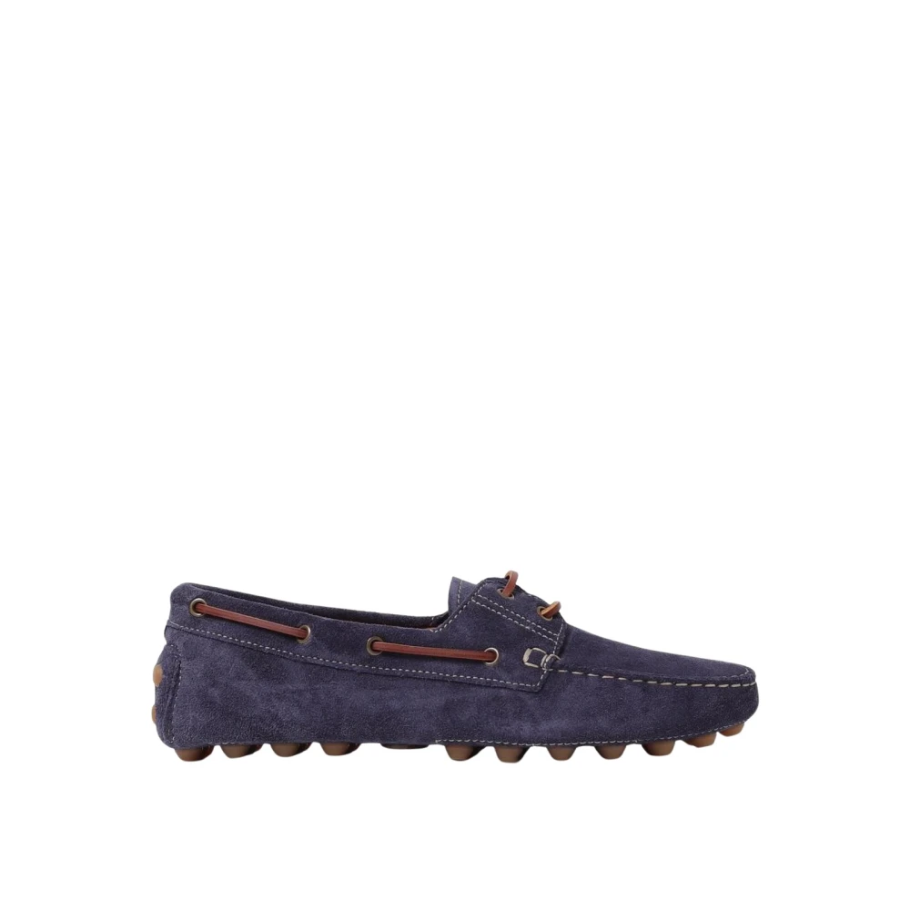 Tod's Men's Blue Suede Boat Shoe - Boat Shoes - 7 Uk - Shoes
