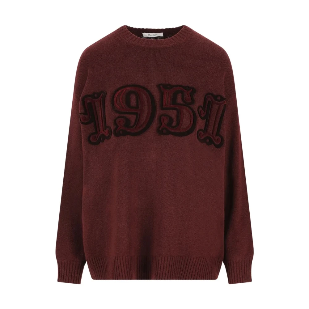 Max Mara Women's Brown Round-Neck Knitwear, Xs, Fido Jumper