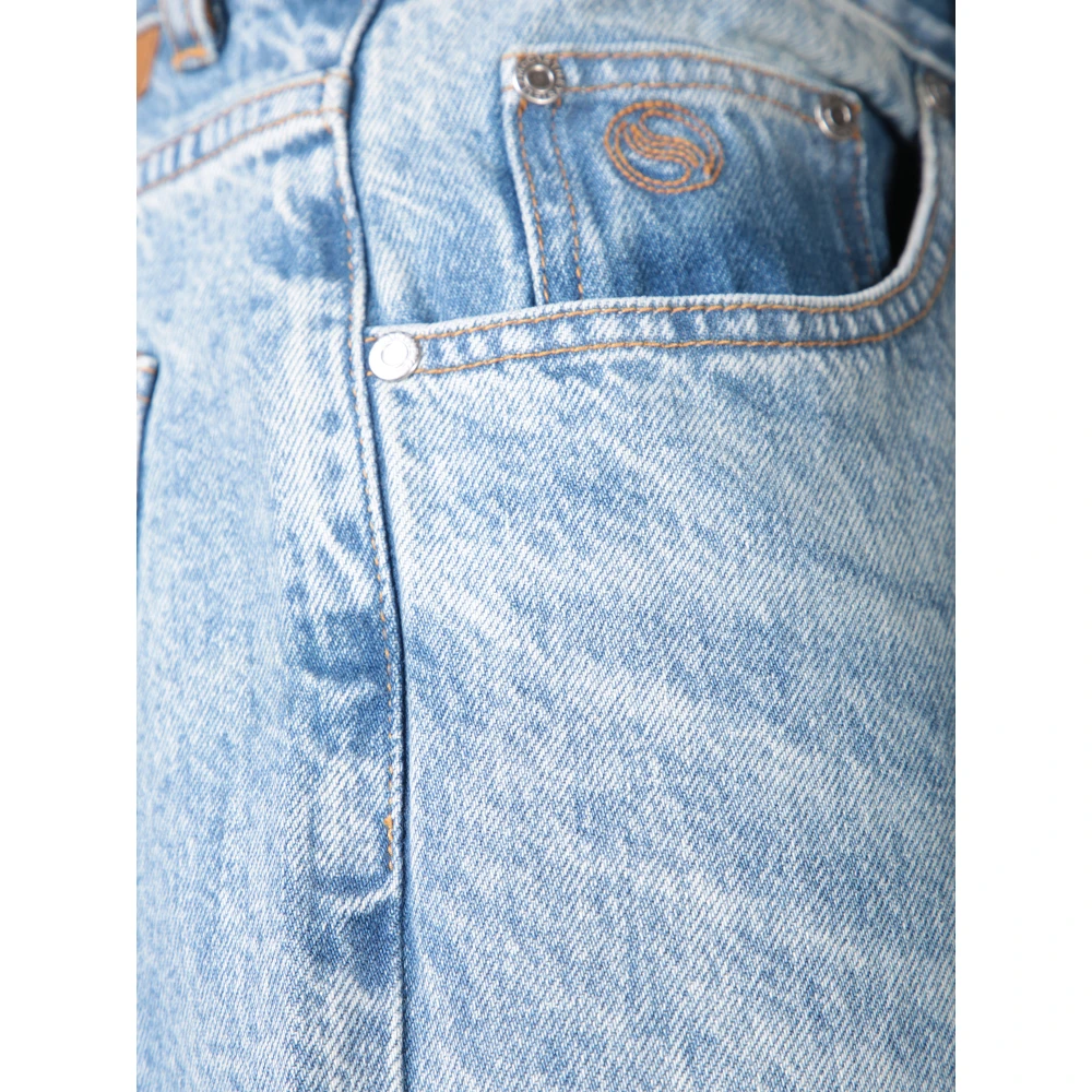 Stella Mccartney Gouden Ketting Bootcut Jeans Blue Dames