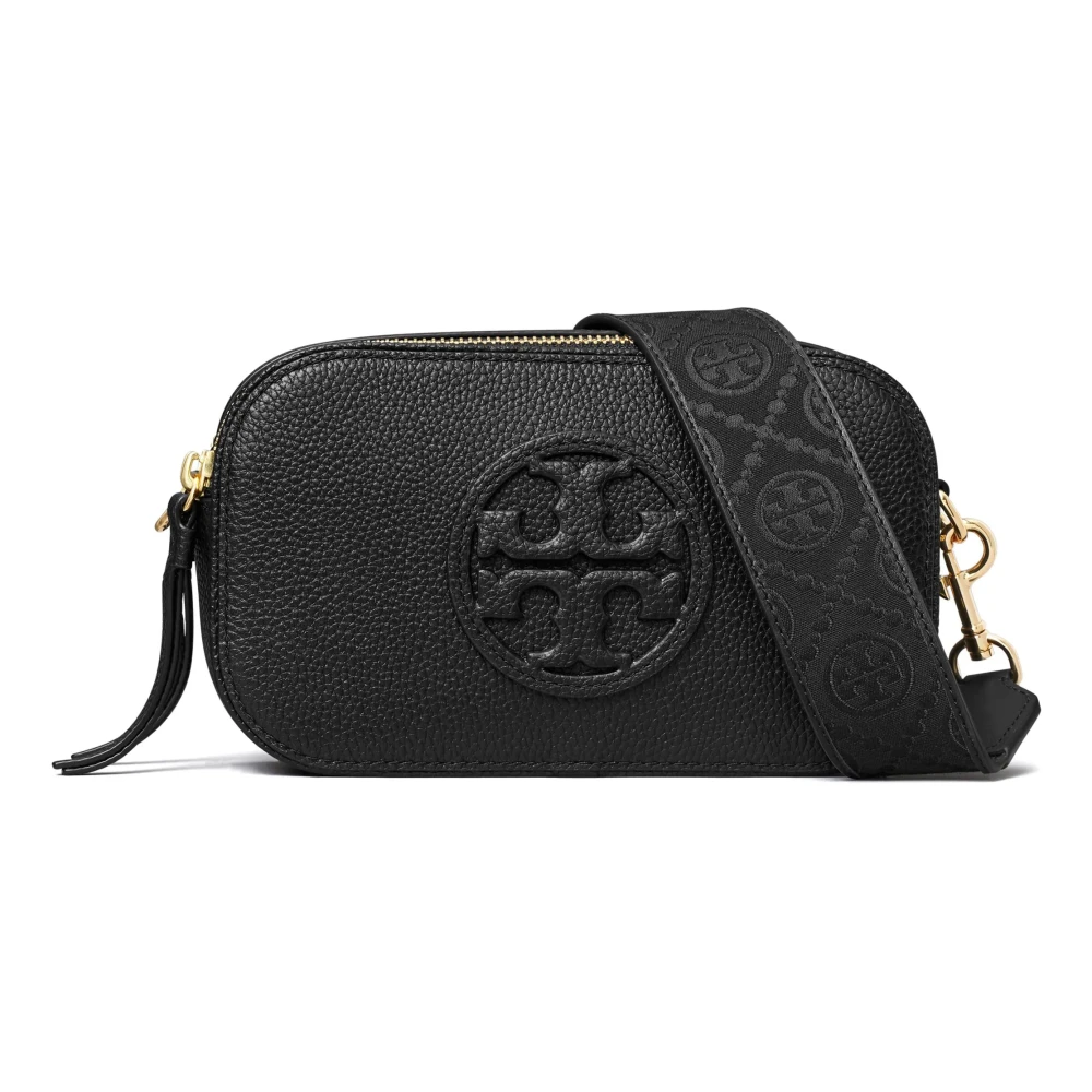 Tory Burch Women's Black Shoulder Bag With Double Zip