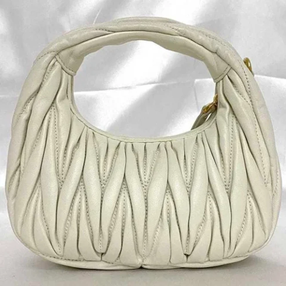 Miu Pre-owned Schoudertas Beige Dames