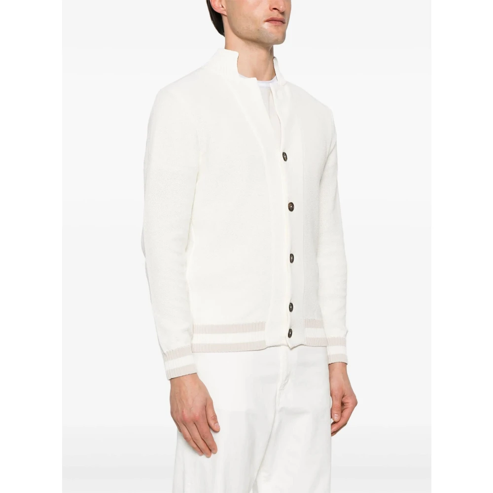 Eleventy Witte Jas White Heren