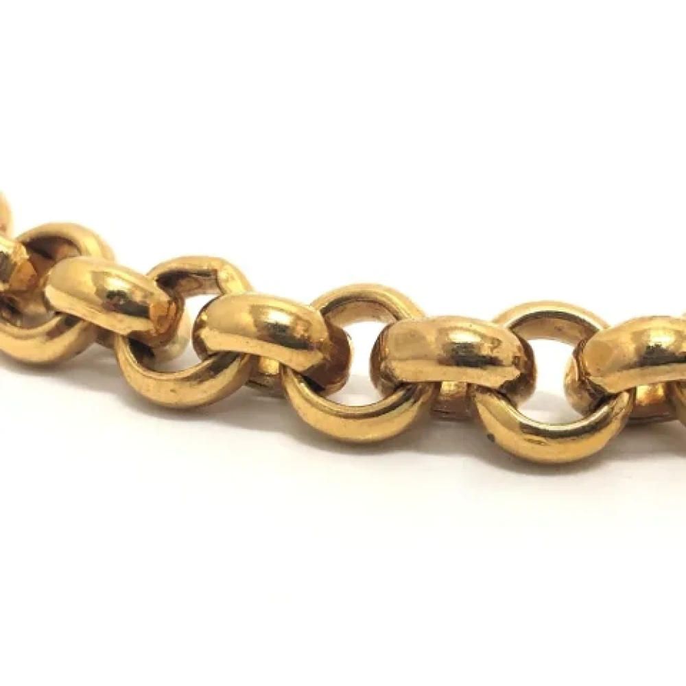 Chanel Vintage Pre-owned Metal belts Yellow Dames