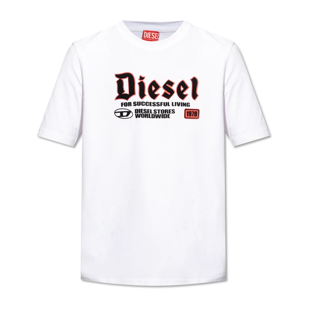 Diesel T-shirt 'T-Adjust-K1' White Heren