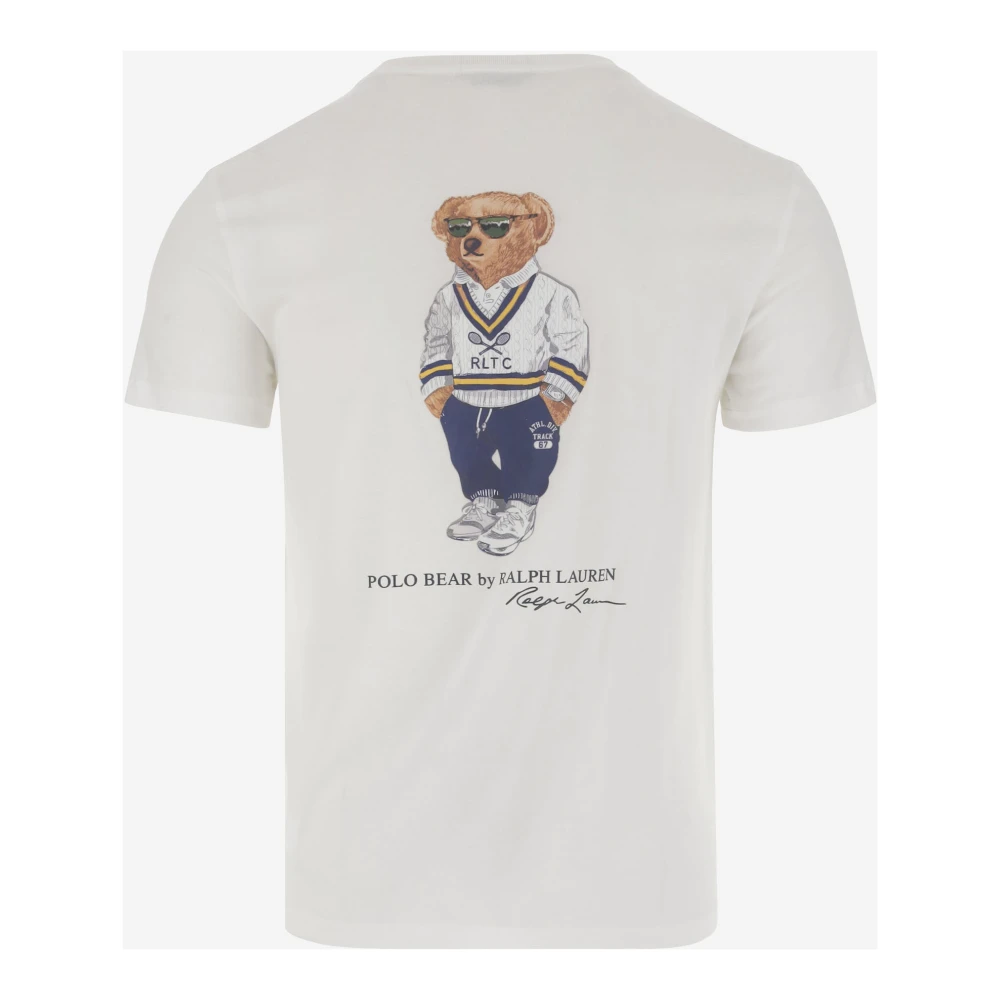 Polo Ralph Lauren Katoenen T-shirt met Logo Print White Heren
