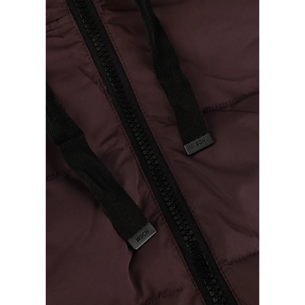 moss copenhagen Paarse Gewatteerde Ritssluiting Jas voor Vrouwen Purple Dames