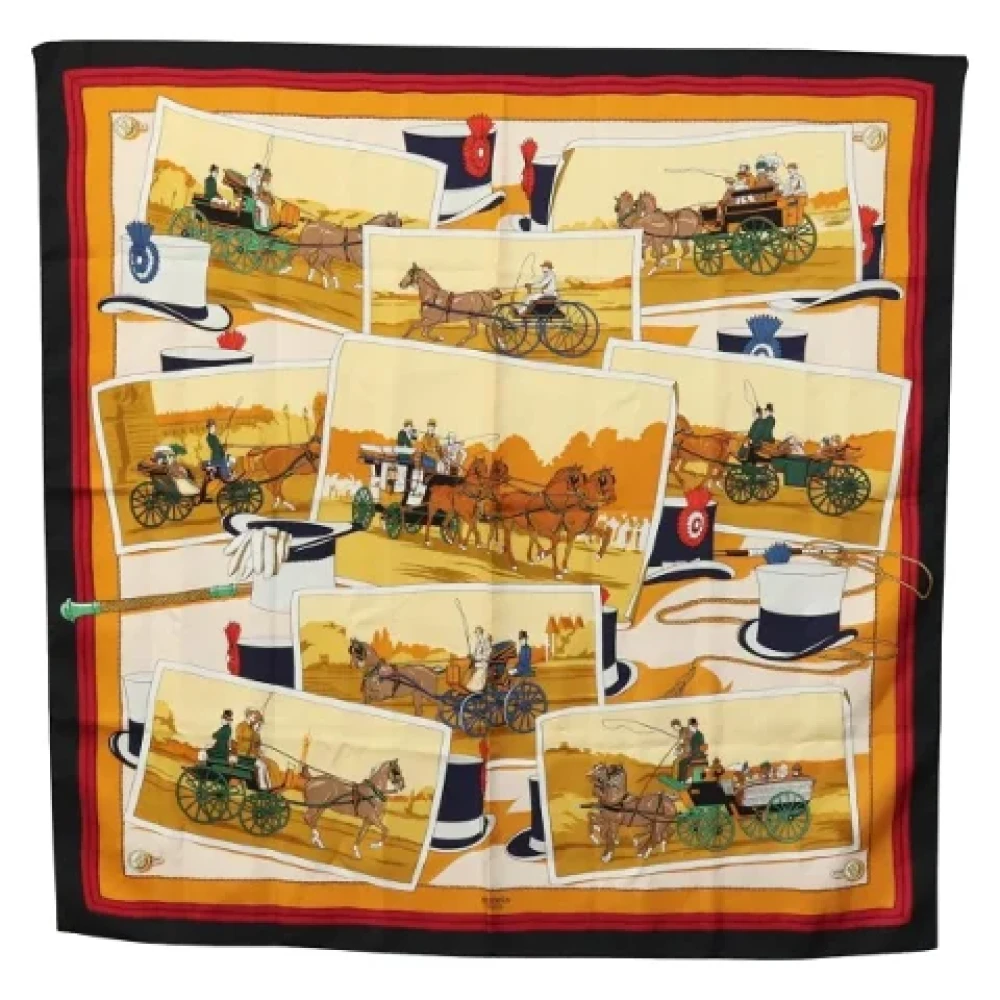Pre-owned > Pre-owned Accessories > Pre-owned Scarves - - Hermès Vintage - Modalova