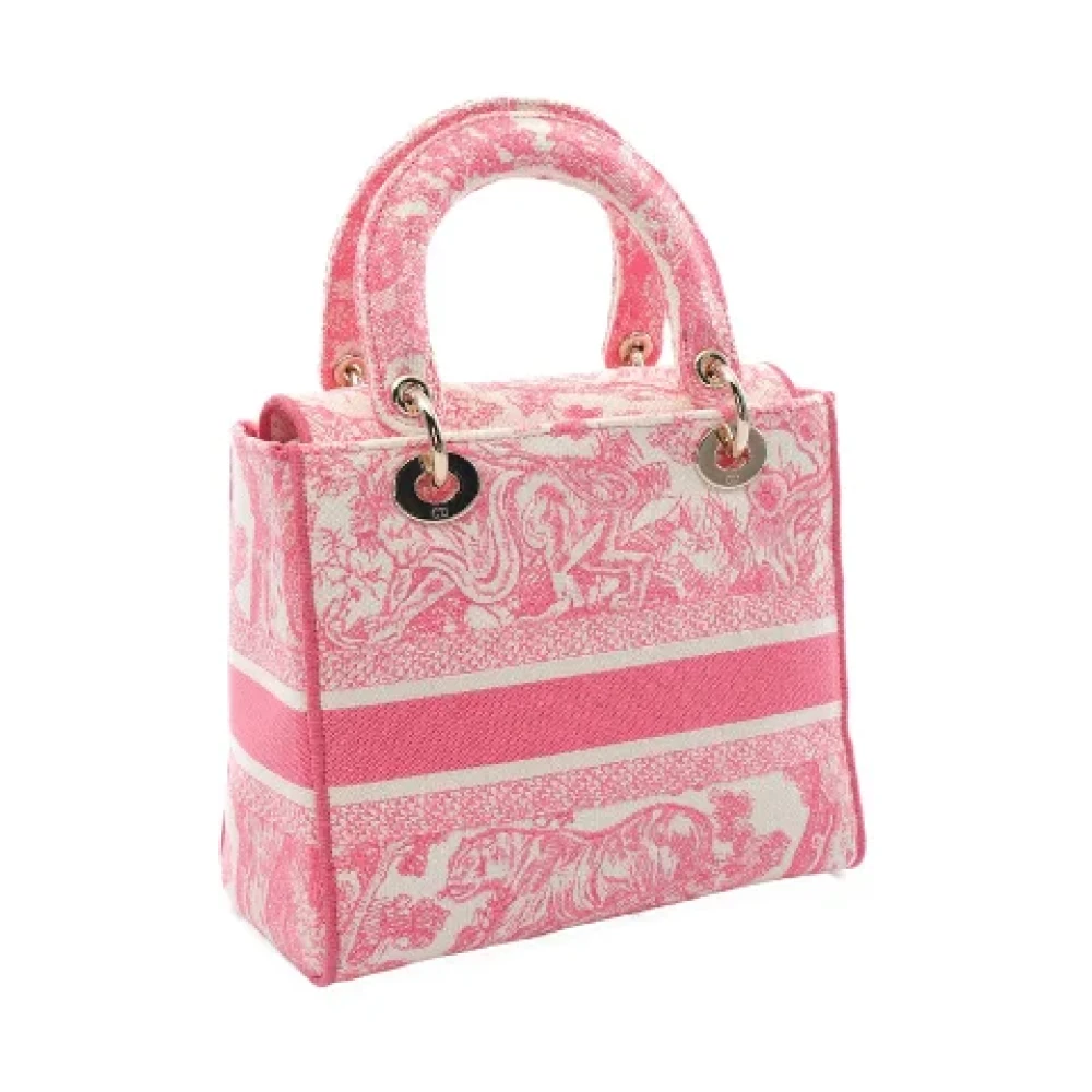 Dior Vintage Pre-owned Canvas dior-bags Pink Dames