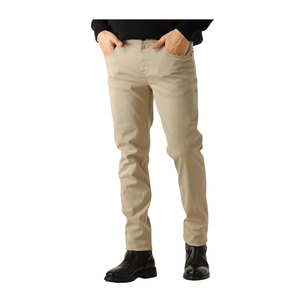 7 For All Mankind Smalle Broek Donkerblauw Beige Heren