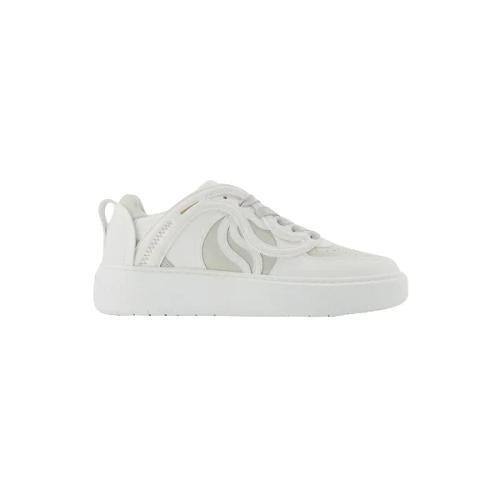 Stella McCartney Pre-owned Leather sneakers White Unisex