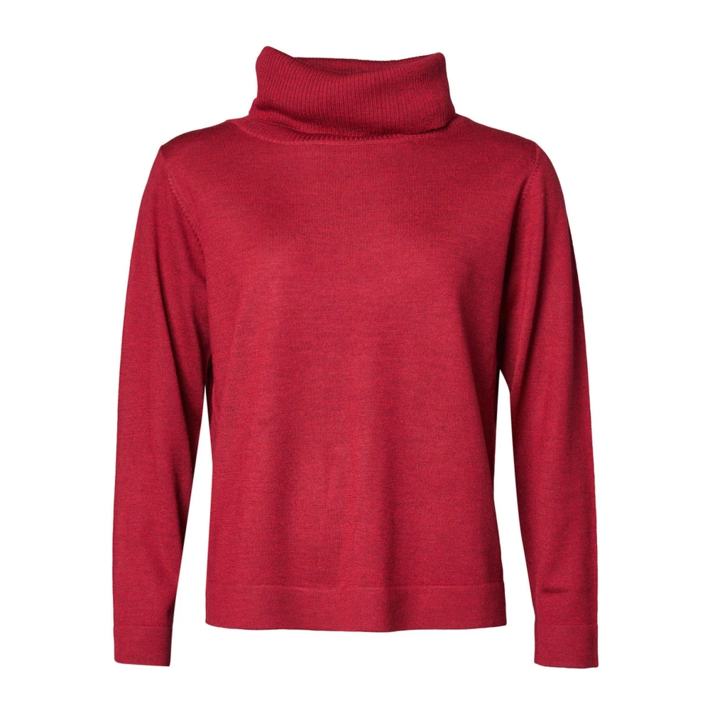 Lind Women's Red Turtlenecks - Turtlenecks - Xl- Knitwear