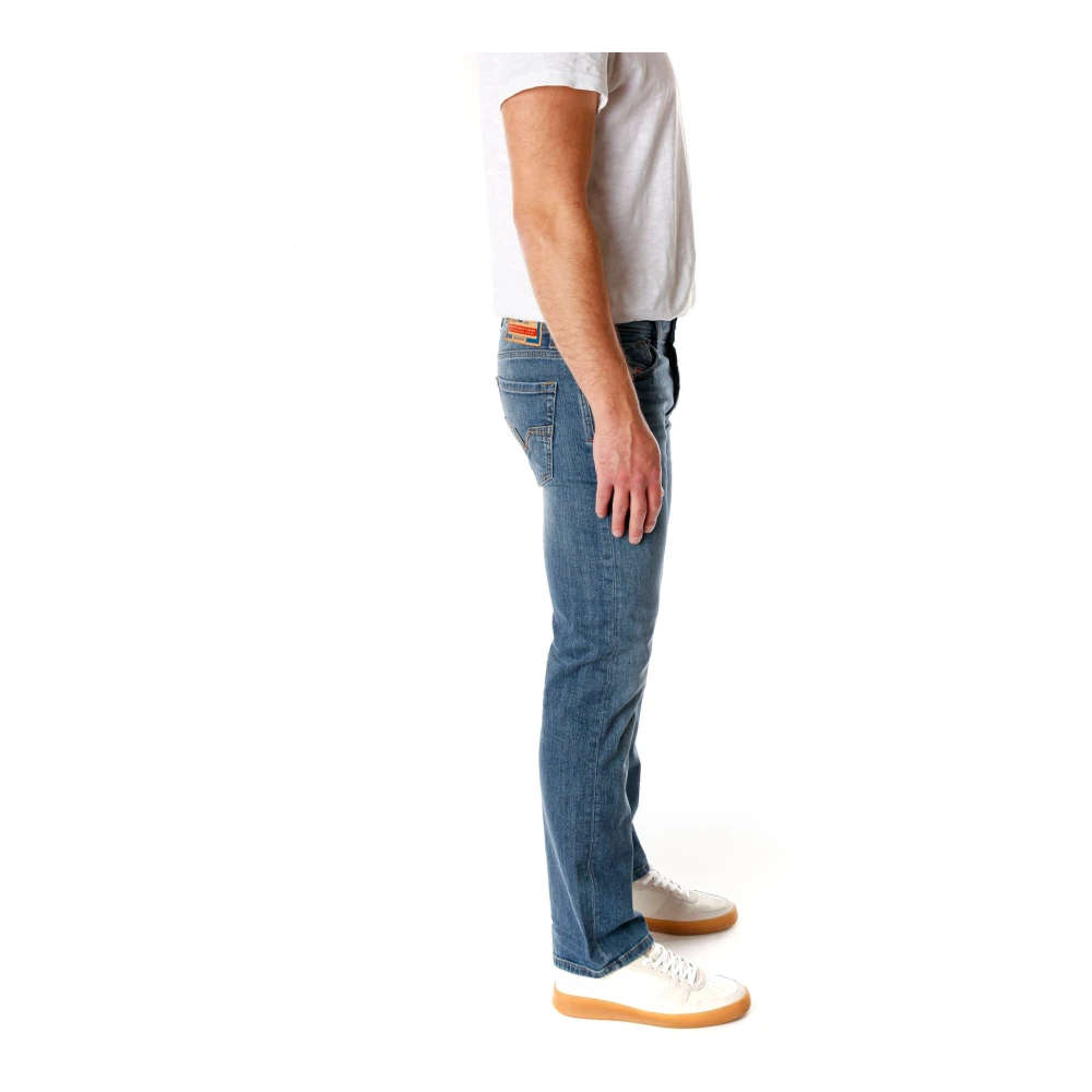 Diesel Klassieke Straight Fit Mid Waist Jeans Blue Heren