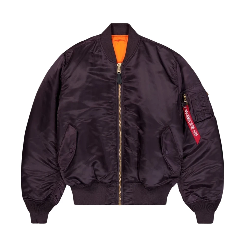 Alpha industries Omkeerbare Bomberjack Aubergine Paars Purple Heren