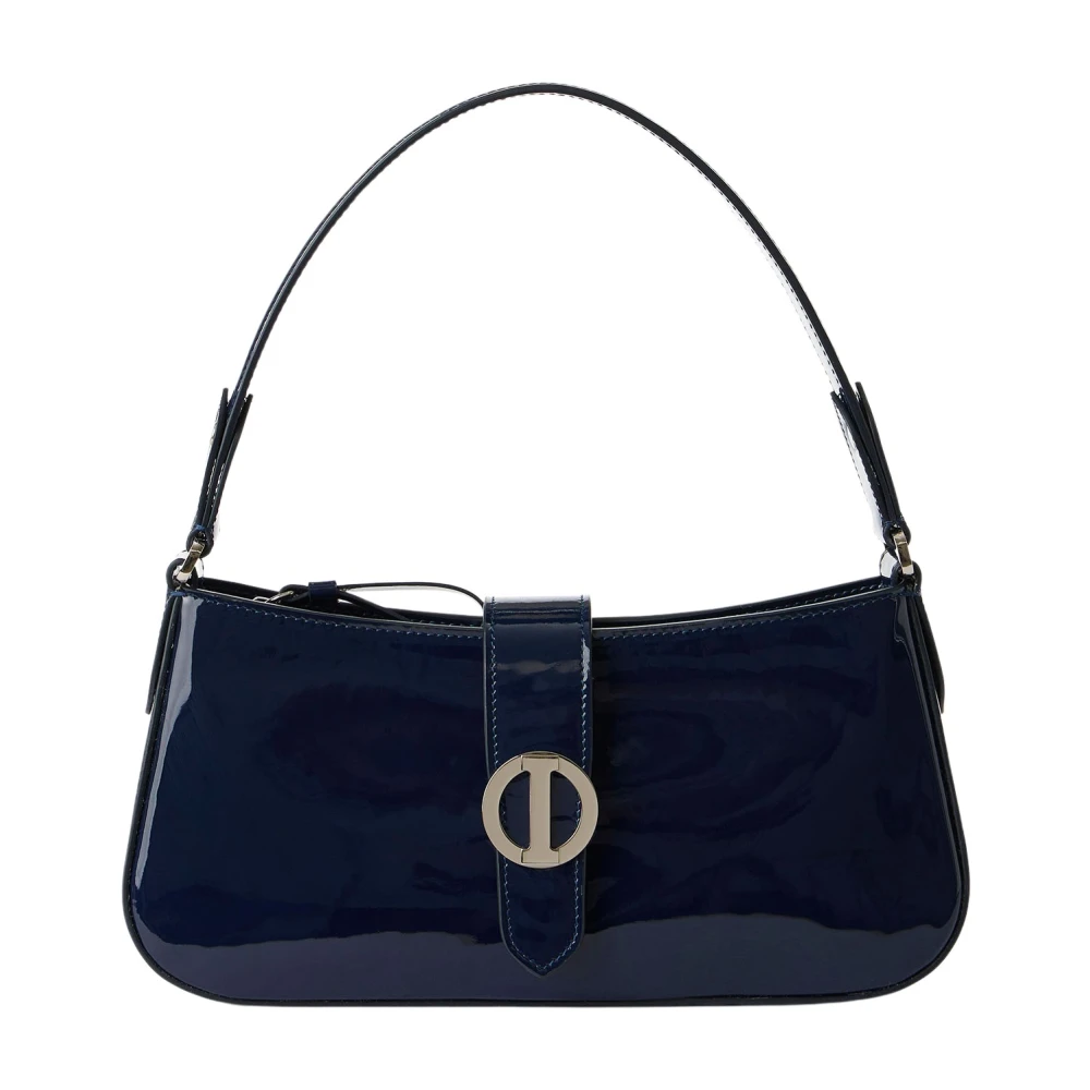 Iceberg Blauwe Piuma patentleren tas met bovenhandvat Blue Dames