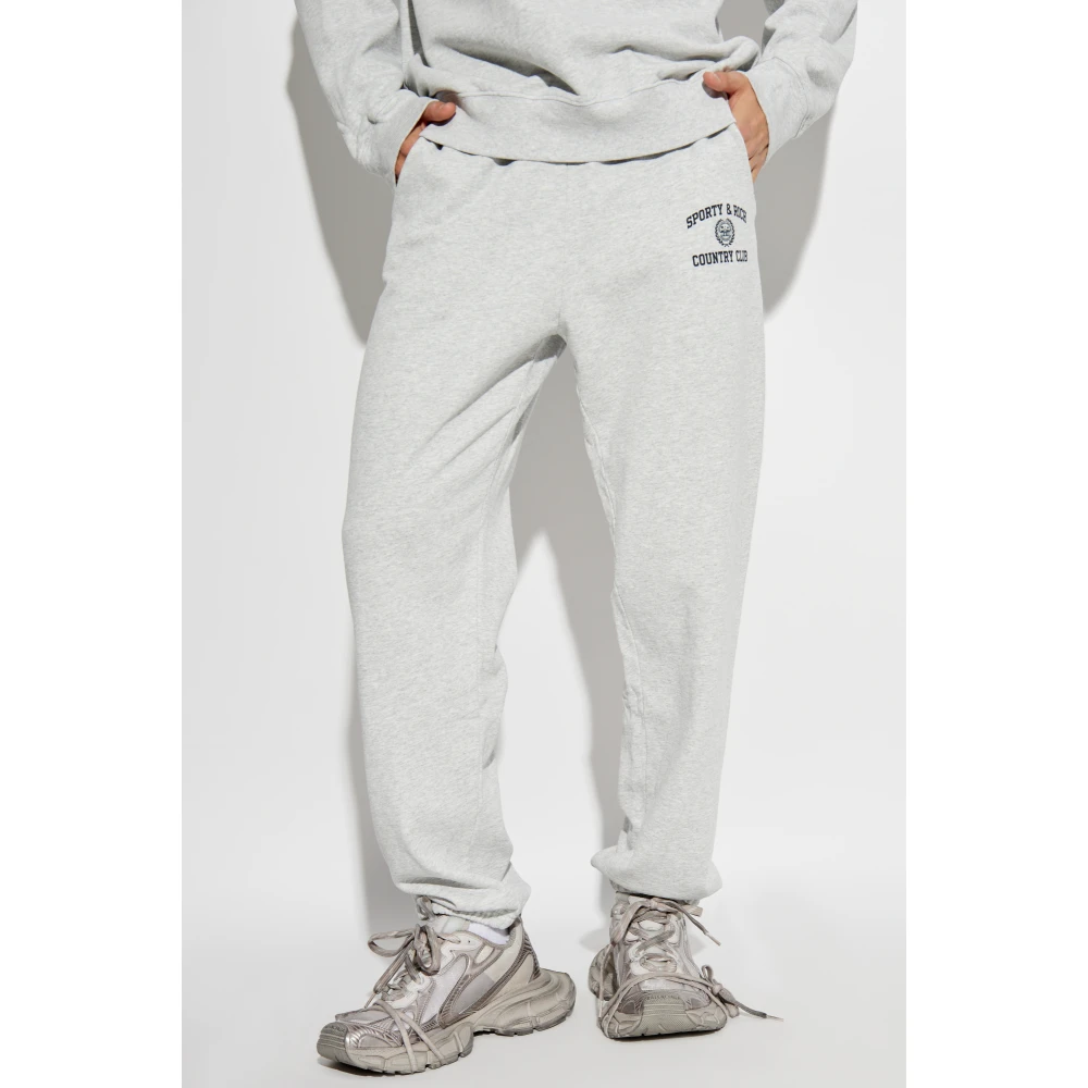 Sporty & Rich Sweatpants uit de Wall Street collectie Gray Dames