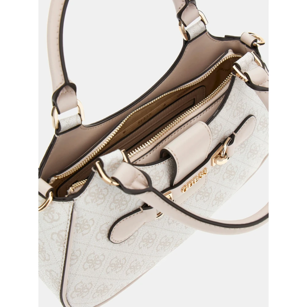 Guess Nolana Kleine Schoudertas met Rits Beige Dames