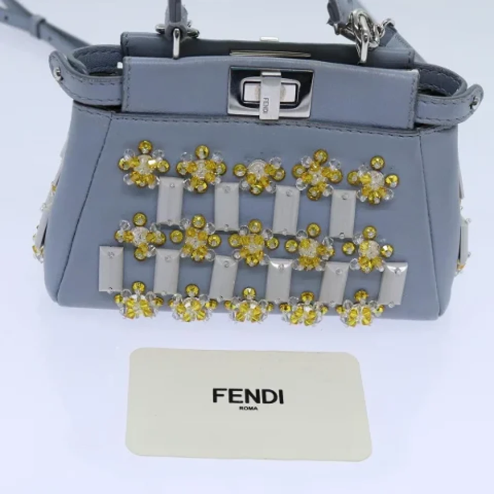 Fendi Vintage Pre-owned Leather fendi-bags Blue Dames