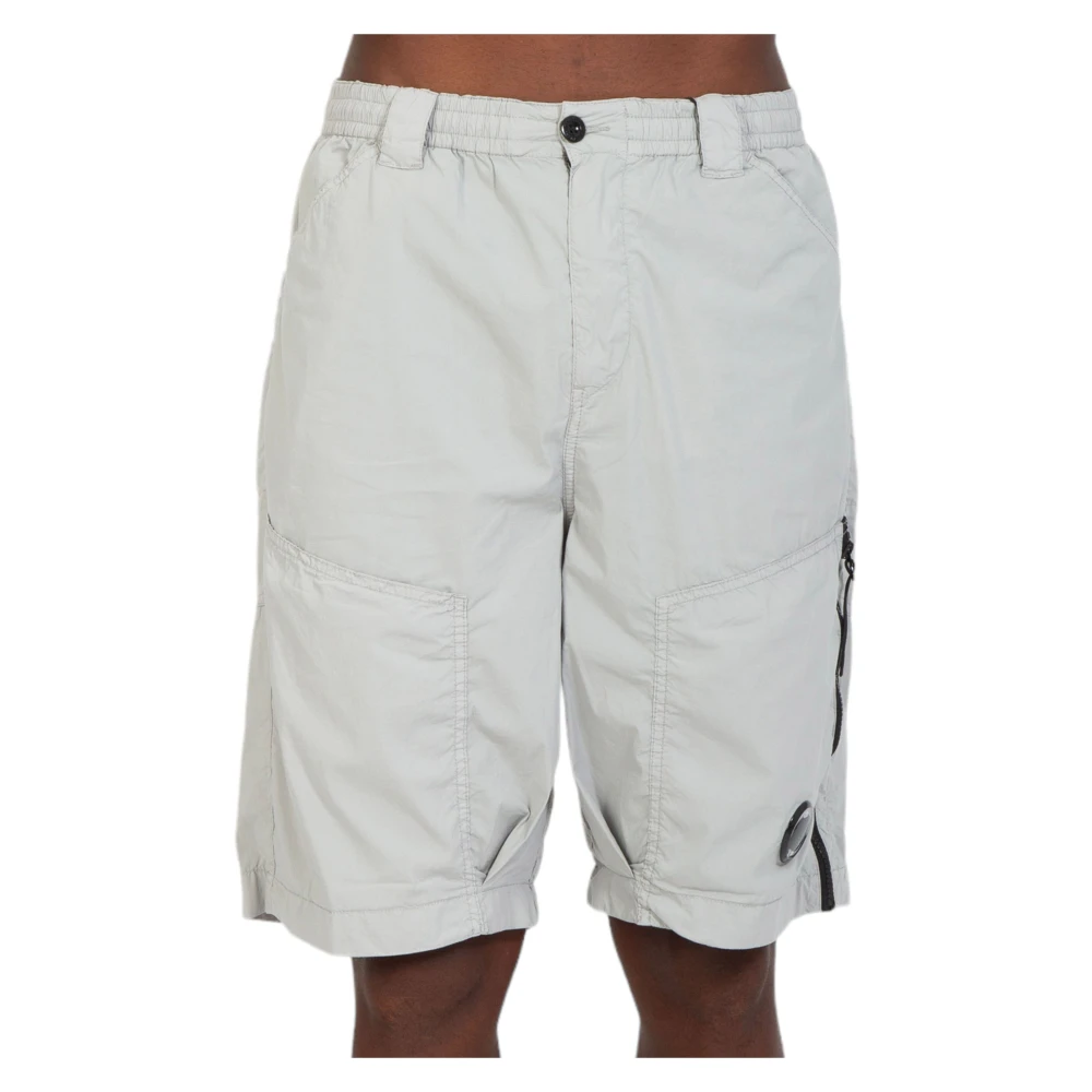 C.P. Company Zipped Shorts in 913 Gray Heren