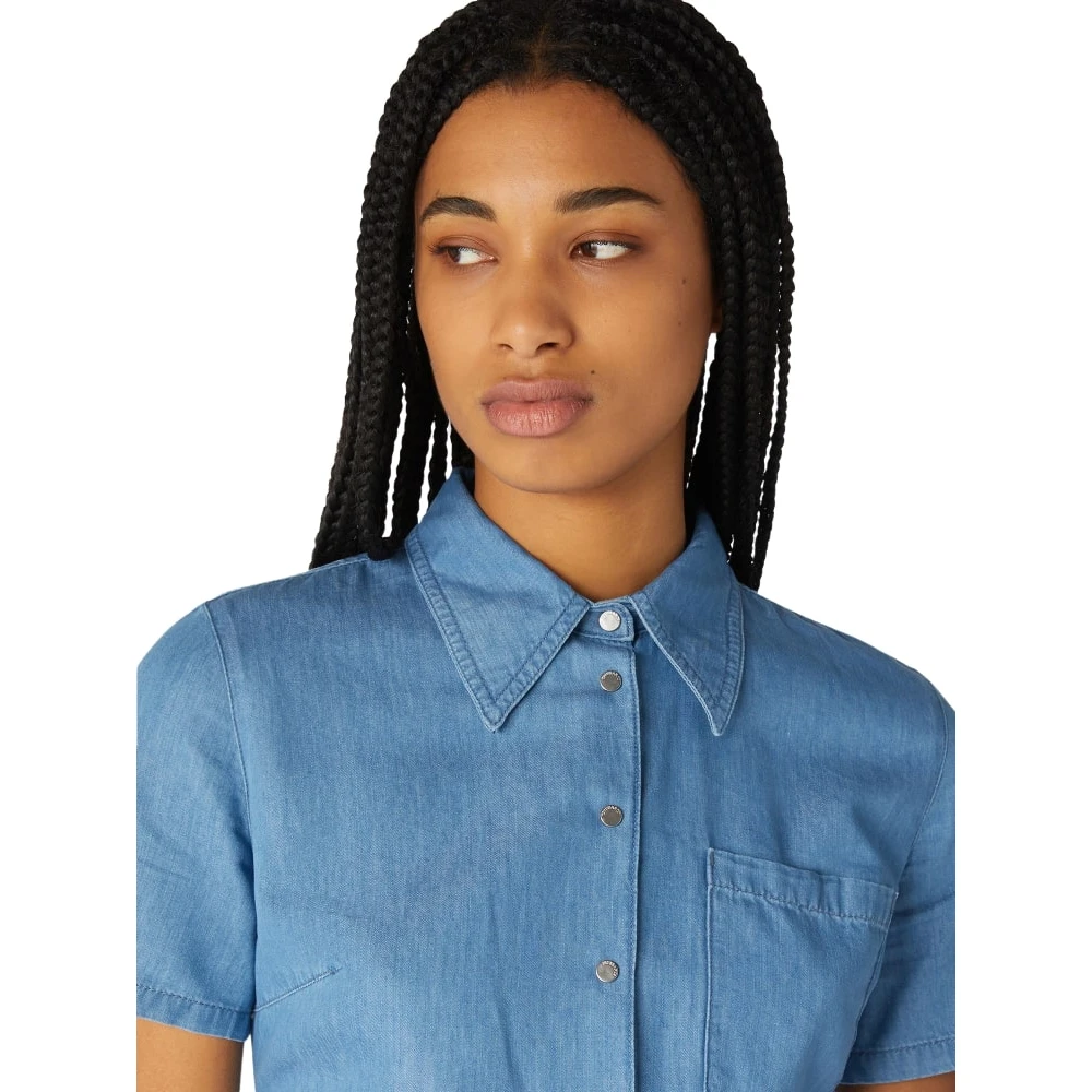 Trussardi Korte Jurk Blue Dames