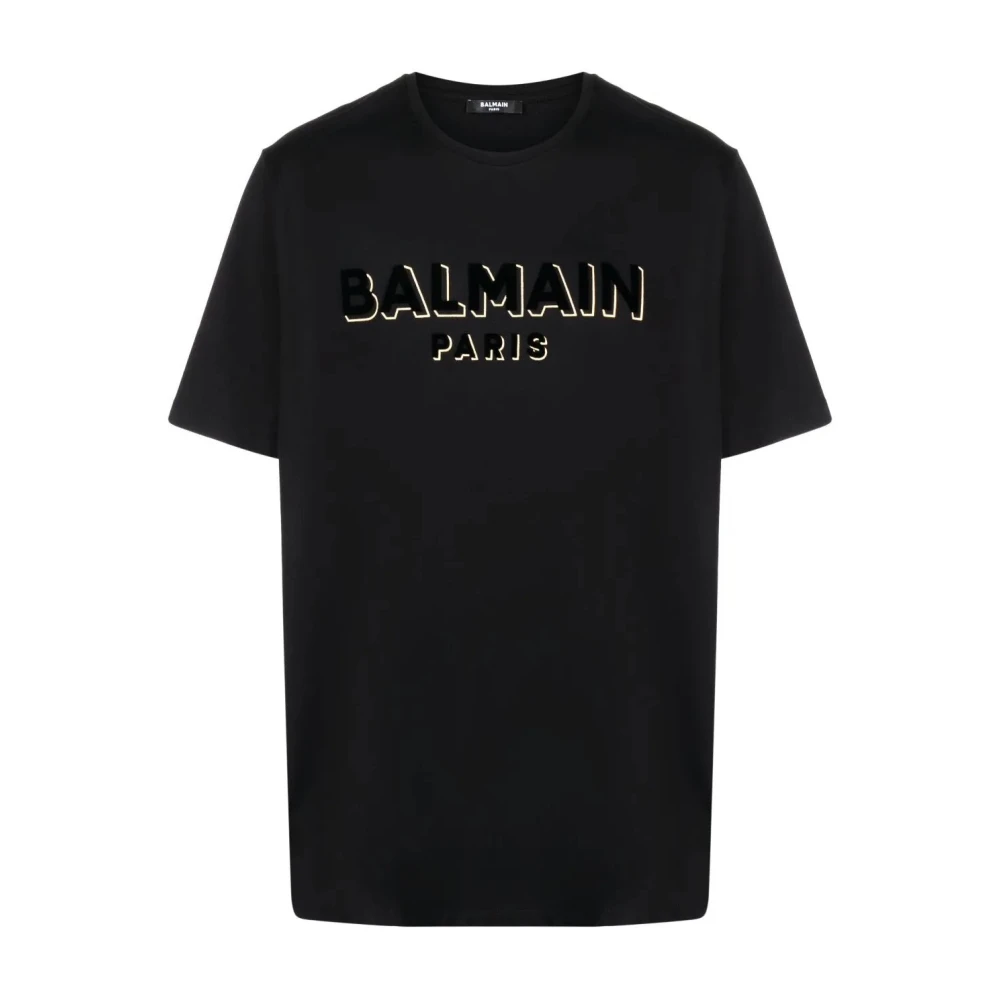 Balmain - Tops > T-Shirts - Black - Balmain - Modalova
