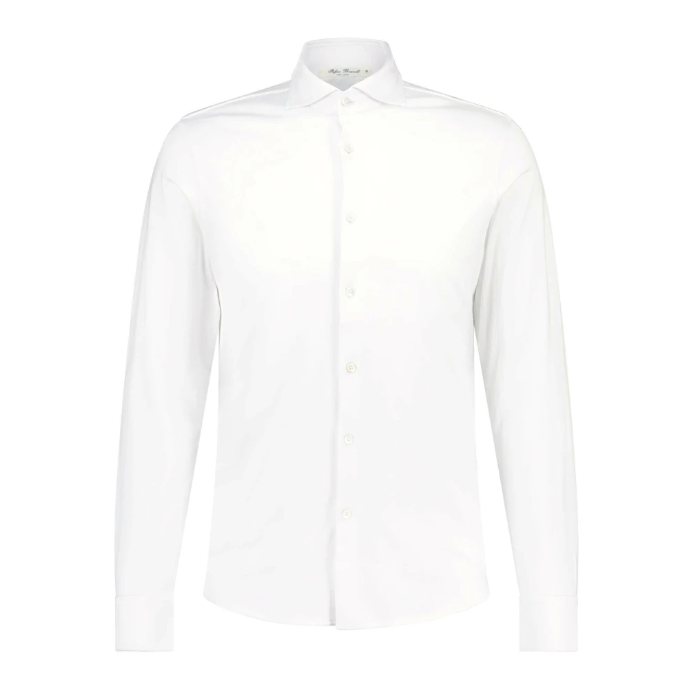 Stefan Brandt Slim-Fit Shirt met Haaienkraag White Heren
