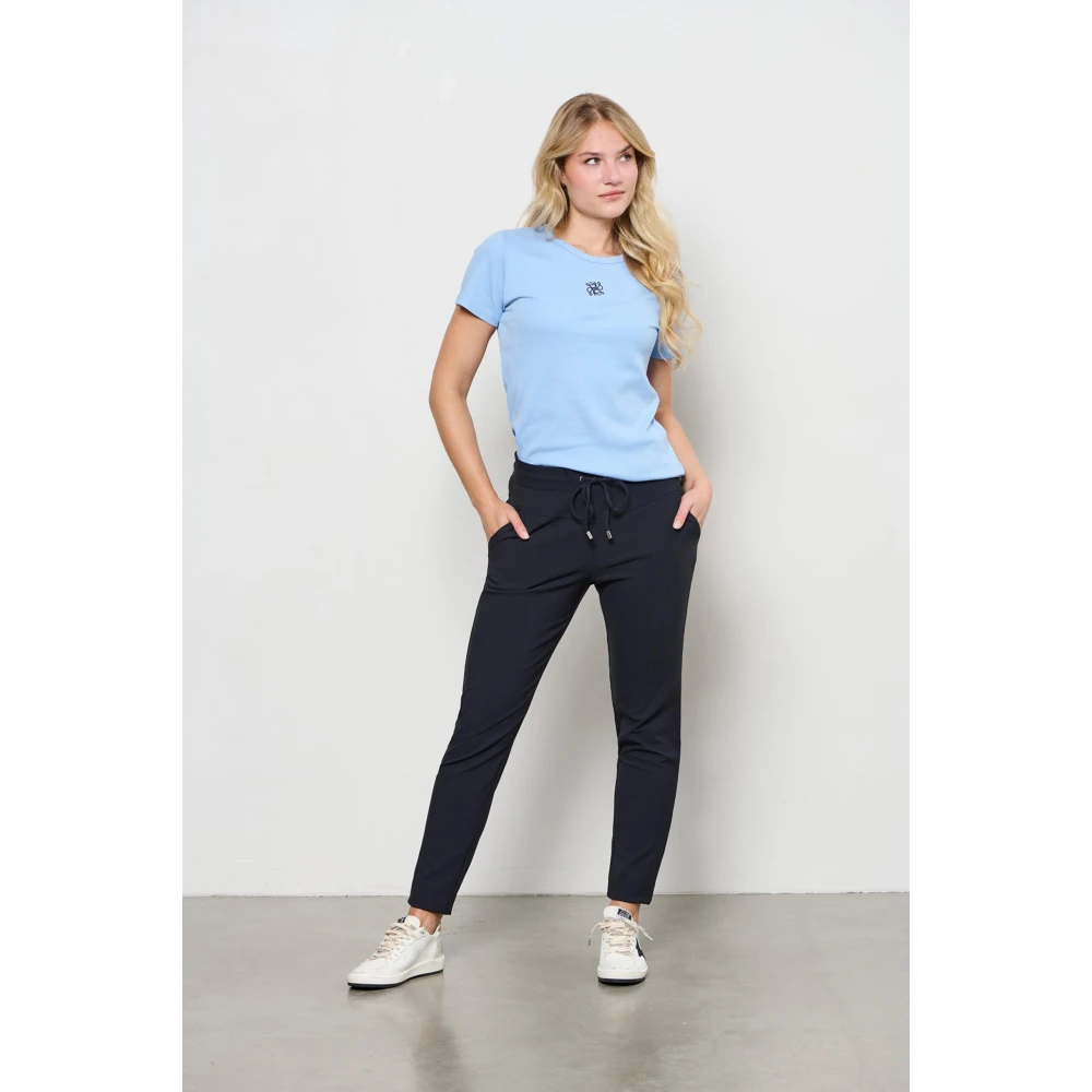 &Co Woman Slim Fit Broek Blue Dames