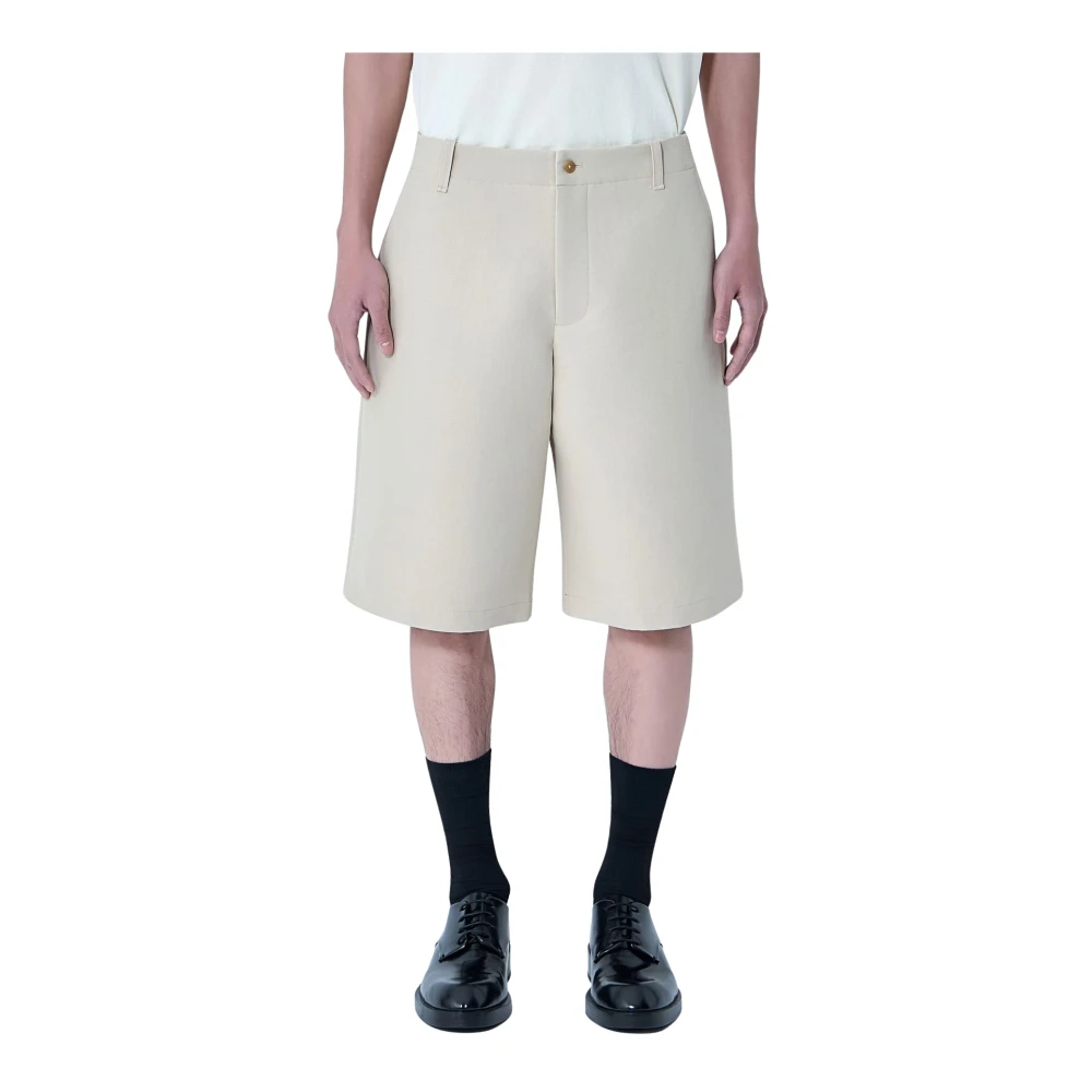 Jacquemus Beige Le Short Camargue - Male - Casual Shorts - L - Shorts