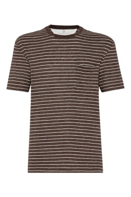 t-shirt-marron-en-coton