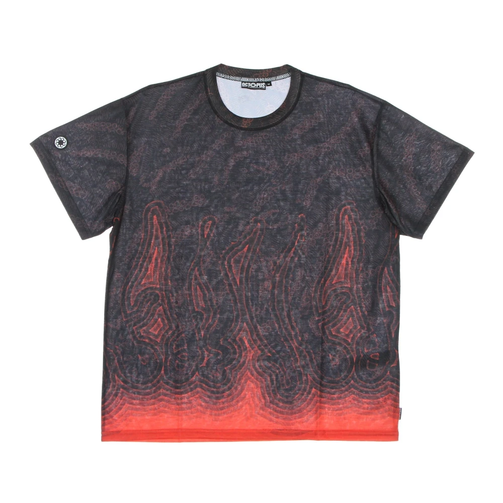 Octopus Abyss Heren All Over Print T-shirt Gray Heren
