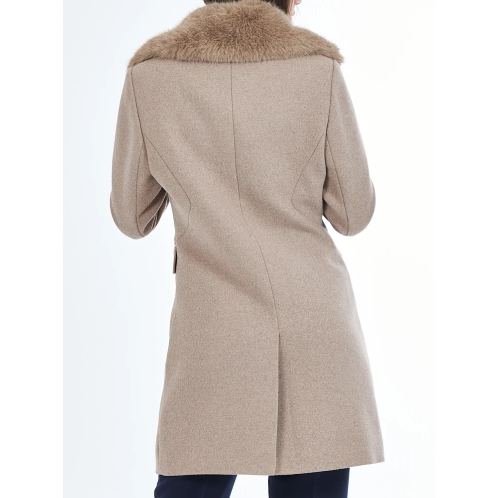 YES ZEE Elegante Duifgrijze Jas Gray Dames