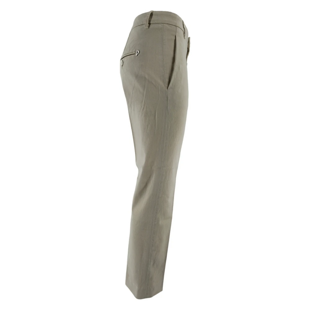 Dondup Gabardine Damesbroek in Latte Beige Dames
