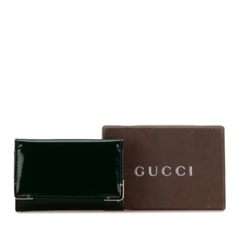 Gucci Vintage Pre-owned Leather key-holders Green Dames