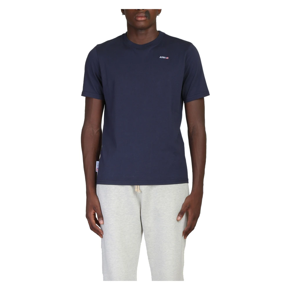 Autry Blauwe Icon Tee in Blauw Blue Heren