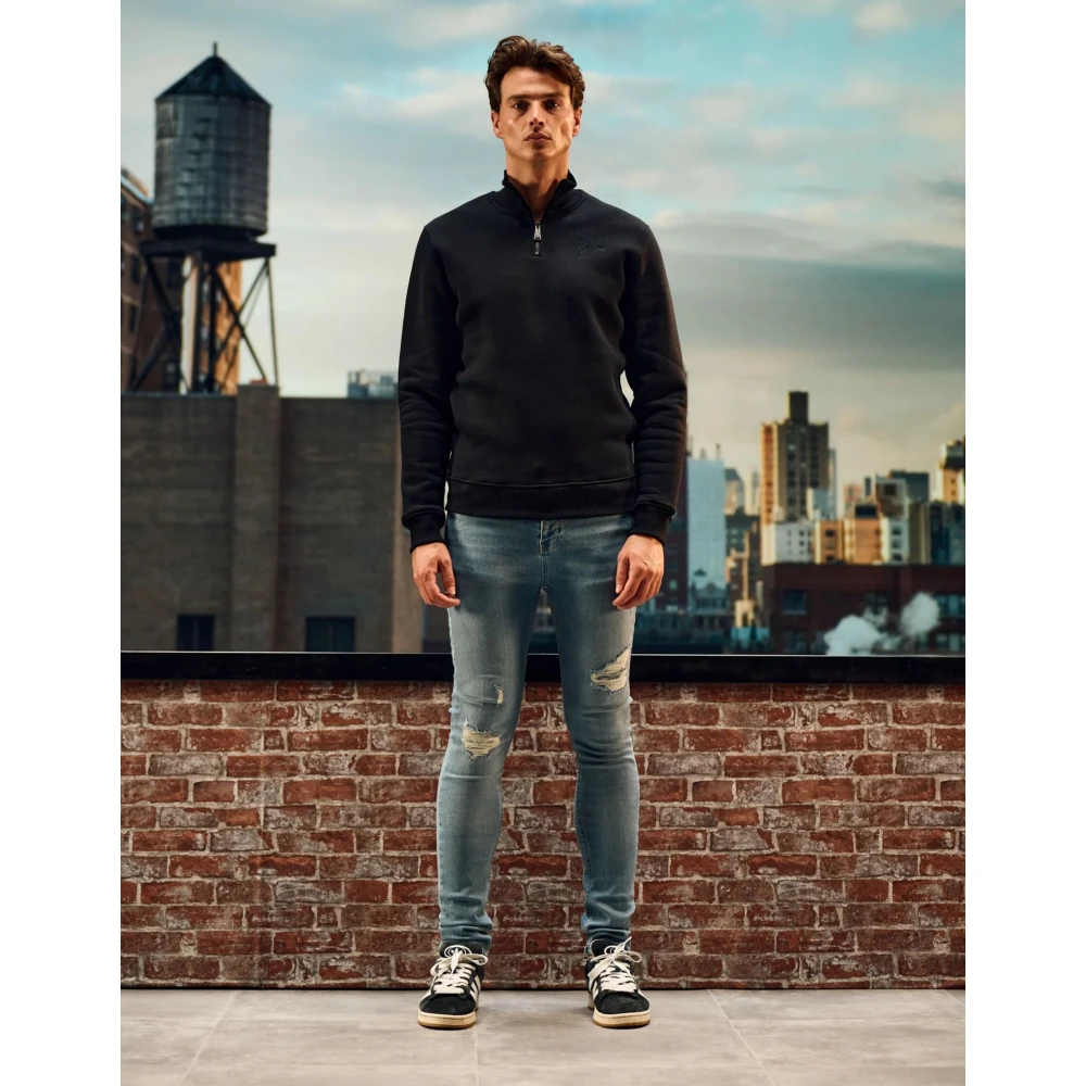 Malelions Zwarte Sweater Mm2-Aw24-03 Herenlions Black Heren